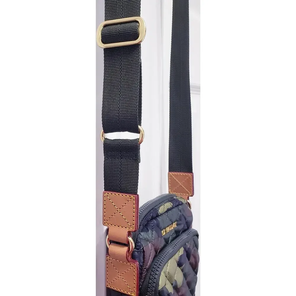 MZ WALLACE Metro Quilted Crossbody Bag Green Camo Camouflage Print - Picture 3 of 16